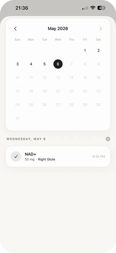 Milos calendar history with protocol activity