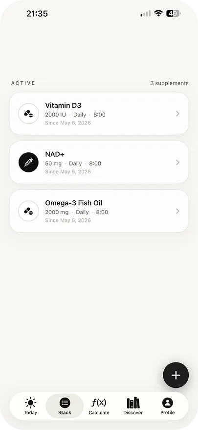 Milos current stack screen